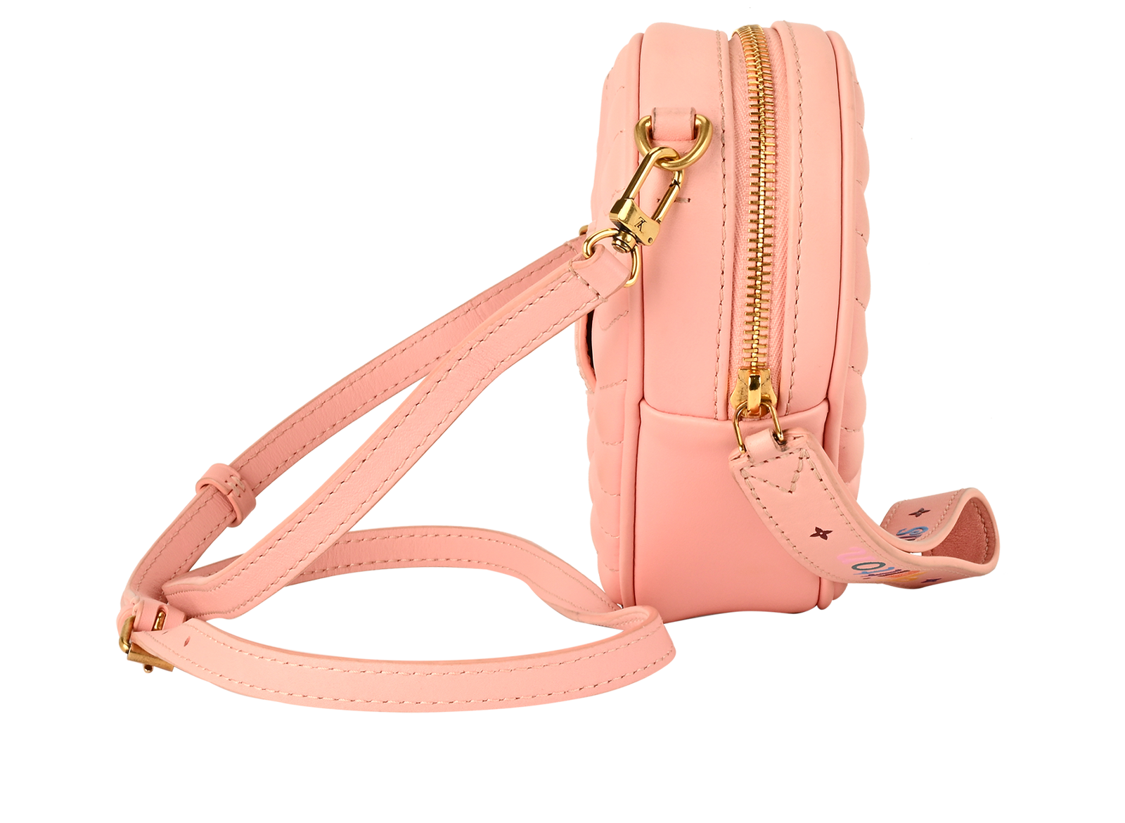 New Wave Heart Crossbody, &pound;1,200, Handbags, Pink, Leather, Side view
